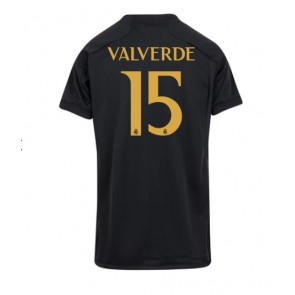 Real Madrid Federico Valverde #15 Rezervni Dres za Ženska 2023-24 Kratak Rukavima